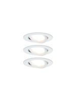 Paulmann Spot encastré Nova Coin 3-Stepdim Set, 3 x 6 W, 2700 K, blanc