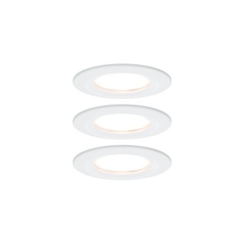 Paulmann EBL Set Nova Coin, 3-stepdim starr 3x6W 2700K 230V white matt