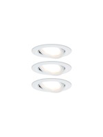 Paulmann Spot encastré Nova Plus Coin Set, 3 x 6 W, 2700 K, blanc