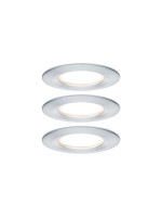 Paulmann Spot encastré Nova Plus Coin Starr Set, 3 x 6 W, 2700 K, argenté