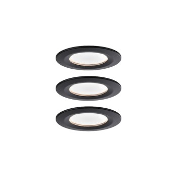 Paulmann EBL Set Nova Coin, starr 3x6W 2700K 230V black  matt
