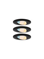 Paulmann Spot encastré HomeSpa Calla Set, 3 x 5.5W, 2700-6500K, noir