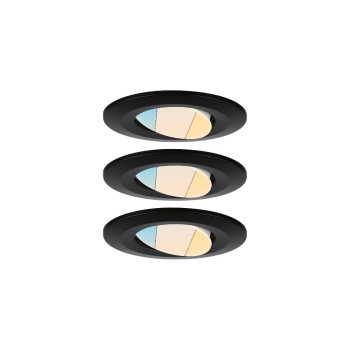 Paulmann EBL Set Calla, IP65 WhiteSwitch schw 3x550lm 5,5W 230V
