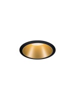 Paulmann Spot encastré Cole, 1 x GU10, 10 W, noir/or