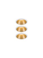 Paulmann Set Cole Coin, 3StepDim, 3x6,5W 2700K 230V weiss gold matt