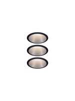 Paulmann Set Cole Coin, 3StepDim 3x6W 2700K 230V schwarz silber mt