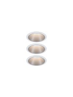 Paulmann Set Cole Coin, 3StepDim 3x6W 2700K 230V weiss/silber matt
