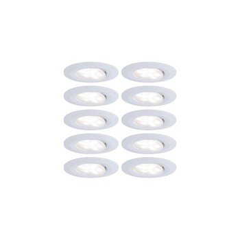 Paulmann EBL Set Calla BBC rund white matt, schwenkbar LED 10x680lm 4000K 6W 230V