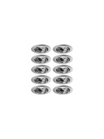 Paulmann Spot encastré Set de base LED, GU10, 10 x 10W, fer