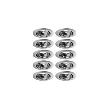 Paulmann EBL Set Base Eisen gebürst/metall, schwenkbar max 10x10W GU10 230V 51mm