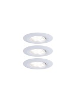 Paulmann Spot encastré Set de base LED Calla, 3 x 6W, 4.000K, blanc
