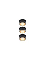 Paulmann EBL Set GilCoin sz matt/Gold Alu, 3-stepdim rund starr LED 3x6W 230V