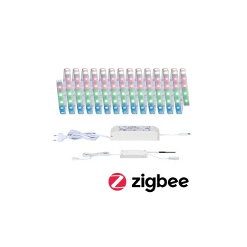 Paulmann MaxLED 500 LED Strip Smart Home, Zigbee 3.0 RGBW beschicht Basisset 5m IP44