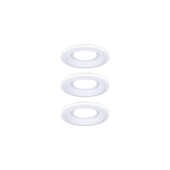 Paulmann LED Einbauleuchte Sormus 3er-Set, IP65 rund 100mm 3x4,8 / 1,5W 560lm / 180lm