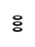Paulmann Luminaire encastré Set de 3 LED Sormus Noir