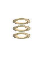 Paulmann Luminaire encastré LED Nova Coin Set de base fixe 3 pièces Or