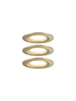 Paulmann Luminaire encastré LED Nova Coin Set de base fixe 3-Step-Dim Or