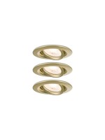 Paulmann Luminaire encastré Nova Plus 3-Set Or