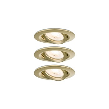 Paulmann LED Einbauleuchte Nova Plus 3-Set, IP65 rund 93mm 30° GU10 3x6W 3x460lm 230