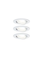 Paulmann Luminaire encastré LED Nova Plus 3-Set Blanc