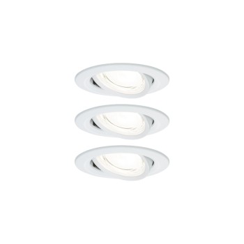 Paulmann LED Einbauleuchte Nova Plus 3-Set, rund 84mm 50° 3x2,8W 3x505lm 230V 4000K