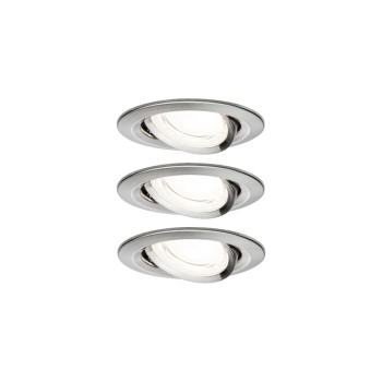 Paulmann LED Einbauleuchte Nova Plus 3-Set, rund 84mm 50° 3x2,8W 3x505lm 230V 4000K