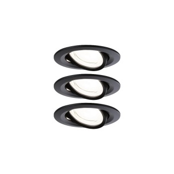 Paulmann LED Einbauleuchte Nova Plus 3-Set, rund 84mm 50° 3x2,8W 3x505lm 230V 4000K