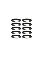 Paulmann Luminaire encastré LED Calla Set de base orientable Noir