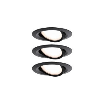 Paulmann LED Einbauleuchte Nova Plus Coin, Basisset schwenkbar IP65 rund 93mm 30° Coin