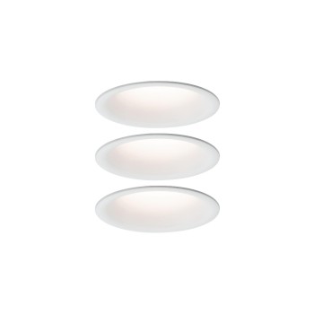 Paulmann LED Einbau Cymbal Coin Basisset, IP44 rund 77mm Coin 3x6,7W 3x430lm 230V