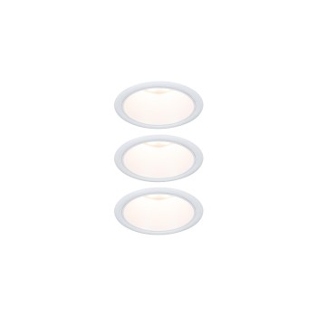 Paulmann LED Einbauleuchte 3-Step-Dim Cole, Coin Basisset IP44 rund 88mm Coin 3x6W 3x4