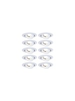 Paulmann LED Einbauleuchte 3-Step-Dim 10er-, Set schwenkbar rund 82mm 70° 10x4,8W 10x45