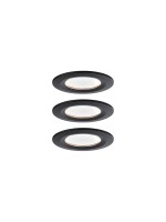 LED Einbauleuchte 3-Step-Dim Nova Coin, 6W 3x470lm 230V dimmbar 2700K Schwarz matt