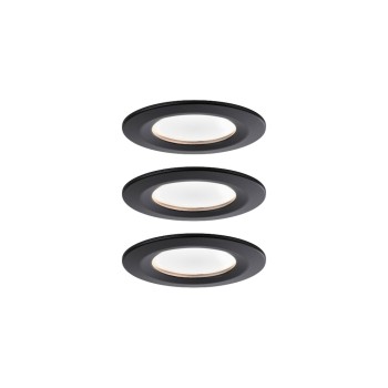 LED Einbauleuchte 3-Step-Dim Nova Coin, 6W 3x470lm 230V dimmbar 2700K Schwarz matt LED Einbauleuchte 3-Step-Dim Nova Coin, 6W 3x470lm 230V dimmbar 2700K Schwarz matt