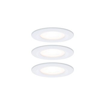 LED Einbauleuchte Nova Basisset starr IP44, GU10 3x6,5W 3x460lm 230V 2700K Weiss matt LED Einbauleuchte Nova Basisset starr IP44, GU10 3x6,5W 3x460lm 230V 2700K Weiss matt