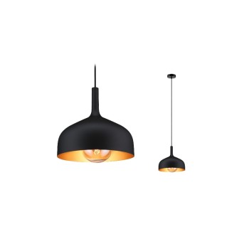 Paulmann Suspension Embla II E27 Noir Or Métal Métal