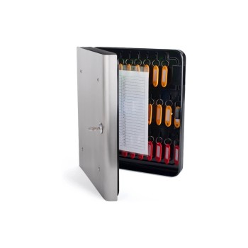 Pavo Armoire à clés Design 54 crochets, argent