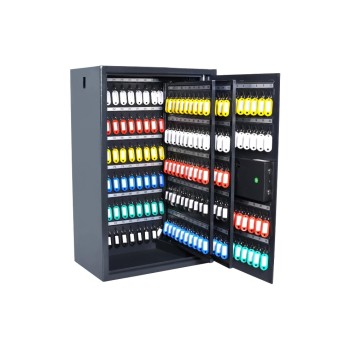 Pavo Coffre-fort à clé Advanced 300 crochets, gris