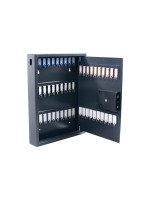 Pavo Coffre-fort à clé Magnettag 50 crochets, gris