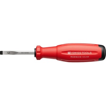 PB Swiss Tools Tournevis pour vis à fente PB 38100.3-50 rouge Plat PB Swiss Tools Tournevis pour vis à fente PB 38100.3-50 rouge Plat