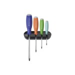 PB Schraubendrehersatz Swissgrip PB 8243, 4-teilig avec Wandhalter, Rainbow