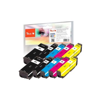 Peach Ink Epson No 33XL Multi-10-Pack, 2x15, 8x11ml 2x bk, pbk, c, m, y Peach Ink Epson No 33XL Multi-10-Pack, 2x15, 8x11ml 2x bk, pbk, c, m, y