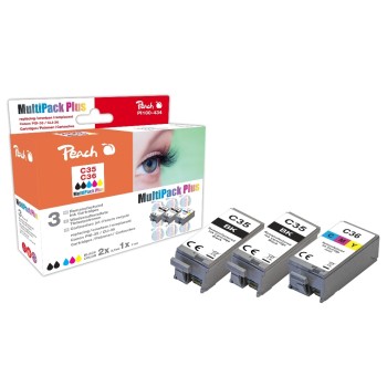 Peach Ink Canon PGI-35 / CLI-36 Multi+, 2x8.5, 1x11 ml, 2 x black, 1 x color Peach Ink Canon PGI-35 / CLI-36 Multi+, 2x8.5, 1x11 ml, 2 x black, 1 x color