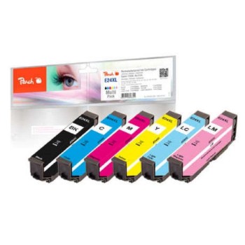 Peach Ink Epson T2438, No 24XL Multi, 6x11 ml, bk, c, m, y, lc, lm Peach Ink Epson T2438, No 24XL Multi, 6x11 ml, bk, c, m, y, lc, lm