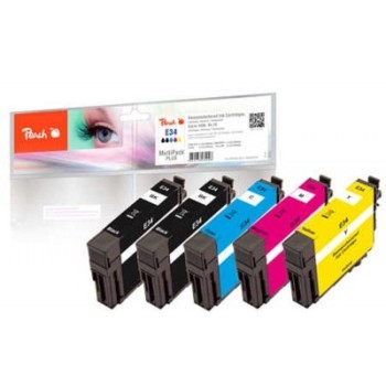 Peach Ink Epson No 34 Multi+, 2x6.8, 3x4.9 ml, 2xbk, c, m, y Peach Ink Epson No 34 Multi+, 2x6.8, 3x4.9 ml, 2xbk, c, m, y