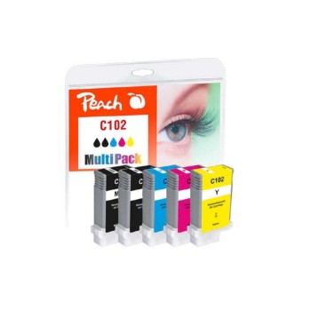 Peach Ink Canon PFI-102 Multi, 5x130 ml, bk, mbk, c, m, y Peach Ink Canon PFI-102 Multi, 5x130 ml, bk, mbk, c, m, y