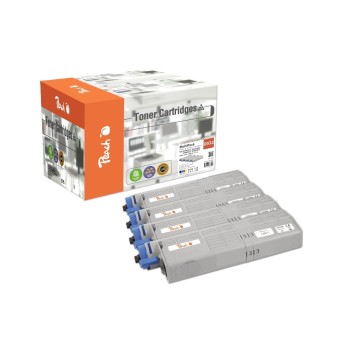 Peach Toner OKI 46490401-4, Black, Cyan, Magenta, Yellow