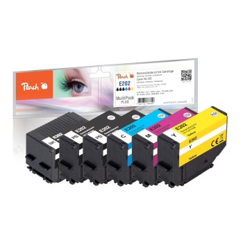 Peach Ink Epson Nr. 202, 2x BK, 1x PHBK, C, M, Y Peach Ink Epson Nr. 202, 2x BK, 1x PHBK, C, M, Y