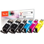 Peach Encre PGI-520/CLI-521 Multi-Plus noir/Cyan/Magenta/Yellow