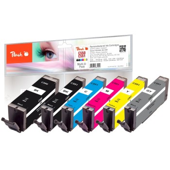 Peach Canon PGI-550/CLI-551,Multi-6-Pack, 1x13, 5x8.5 ml,320, 505, 470, 500S. Peach Canon PGI-550/CLI-551,Multi-6-Pack, 1x13, 5x8.5 ml,320, 505, 470, 500S.